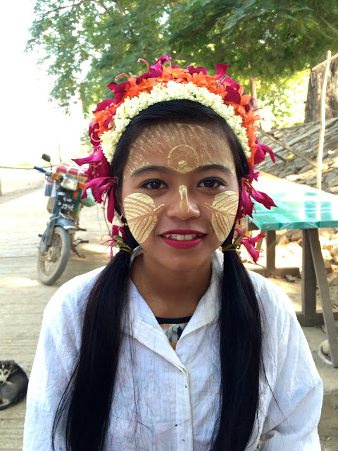 Myanmar Girl Facepaint